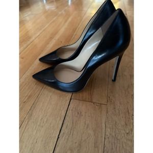SOLD M.Gemi The Cammeo Black Leather Heels 39 = US 8.5